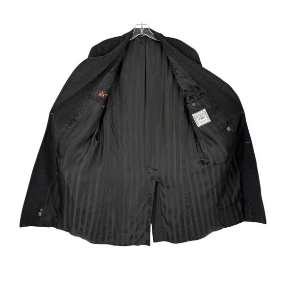 Vintage Nino Cerutti Signature 100% Wool Double Breasted Men’s Coat Gray Size 38 - Picture 3 of 14